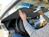 Intro-Tech  Custom Roll Up USA Flag Auto Windshield Sunshade for 19-23 GMC 1500 pickup with sensor