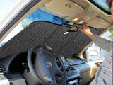 Intro-Tech  Custom Roll Up USA Flag Auto Windshield Sunshade for 19-23 GMC 1500 pickup with sensor