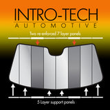 Infiniti Q50/Q50L Sedan w/ sensor (14-16) Intro-Tech Premium Custom Auto Sunshade Windshield - IN-32AP
